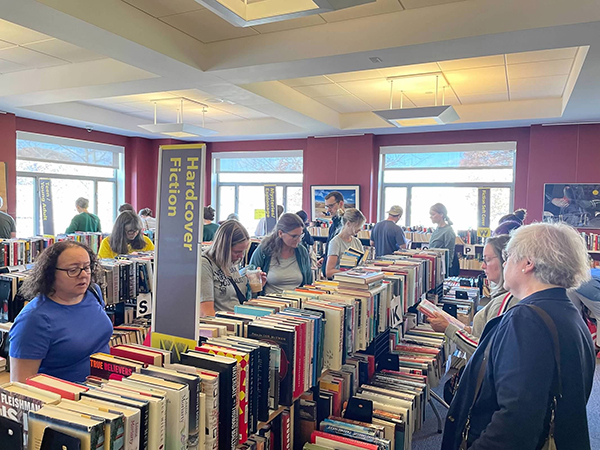 Spring book sale at Westport Public Library in Westport connecticut in May 2025