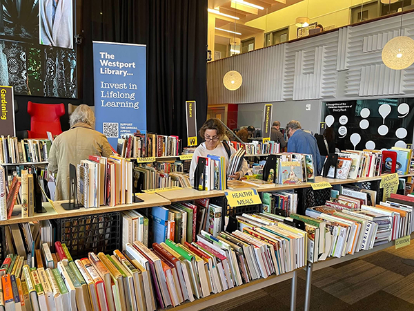 Spring book sale at Westport Public Library in Westport connecticut in May 2025