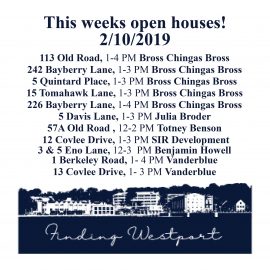 Open House List, Westport, Connecticut