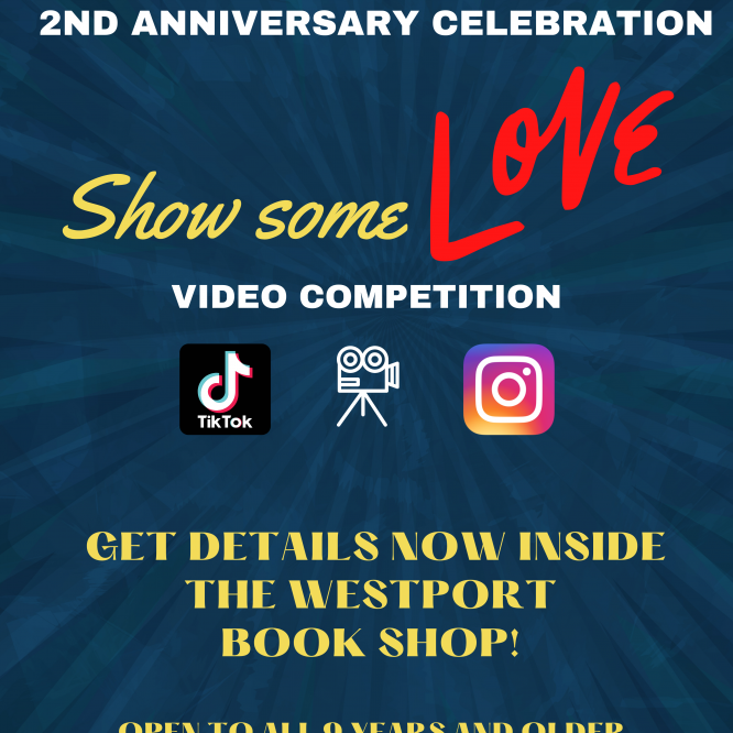 Westport Book Shop announces anniversary celebration and video contest