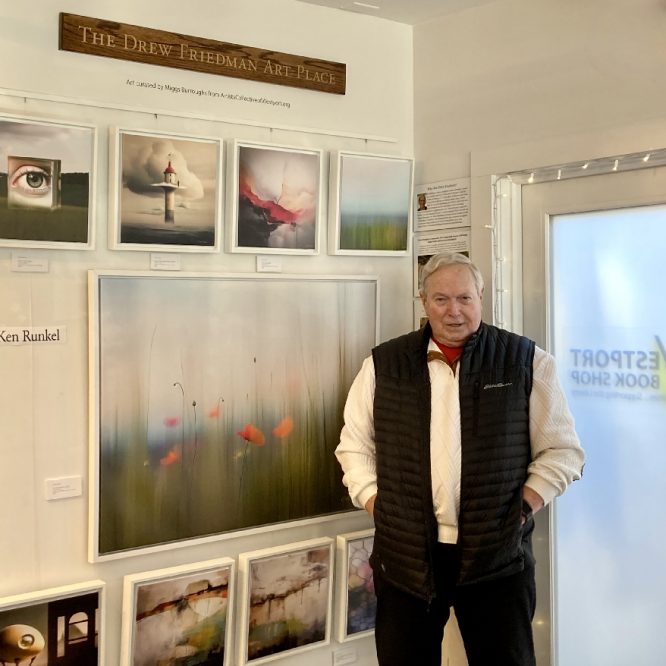 Ken Runkel exhibit at Westport Book Shop in Westport, Connecticut