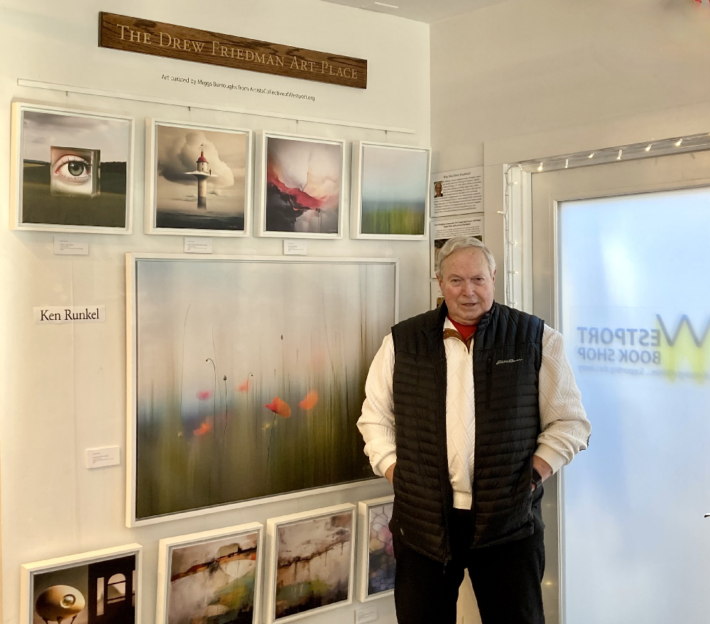 Ken Runkel exhibit at Westport Book Shop in Westport, Connecticut